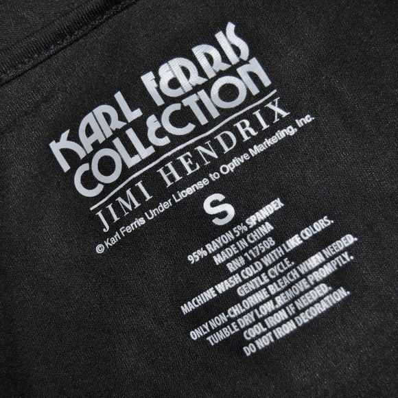 'FINAL' NEW Jimi Hendrix Drapey Clavicle Tee C7 - Picture 6 of 8